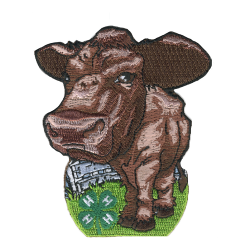 4-H Beef Cattle Embroidered Patch