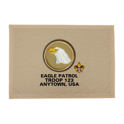 BSA Troop Patrol Patch Flag with Eagle Patrol Patch