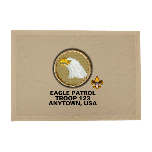 Troop Patrol Flag with Eagle Patrol and Scouting America logo