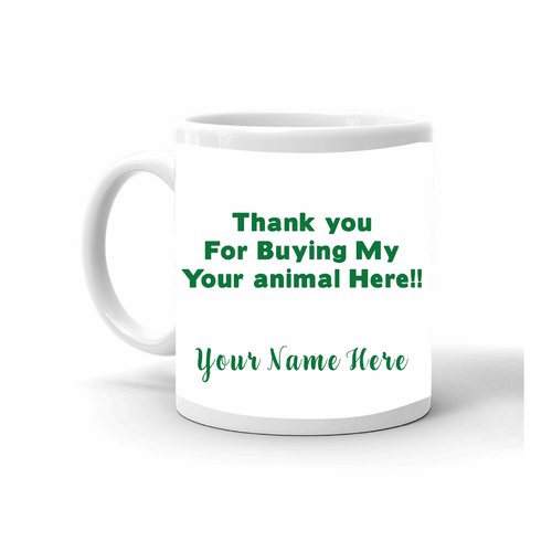 Thank You For Buying My Fair Livestock Mug - Left Side