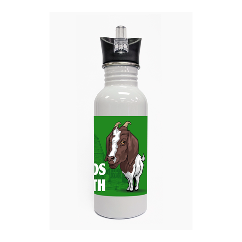 Goat 4-H Steel Water Bottle - Right