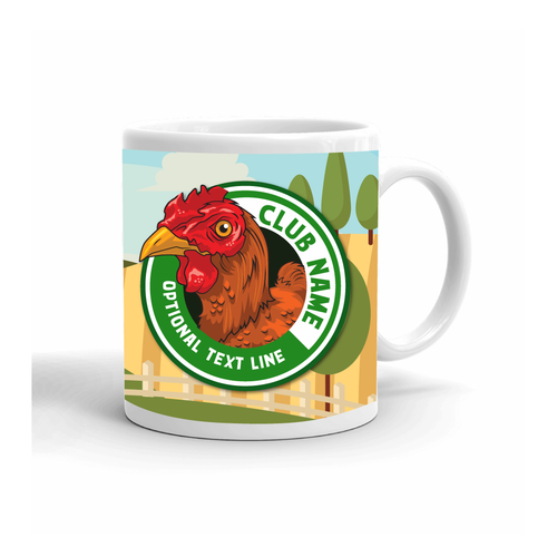 Chicken 4-H Mug Farm Landscape - Right Side