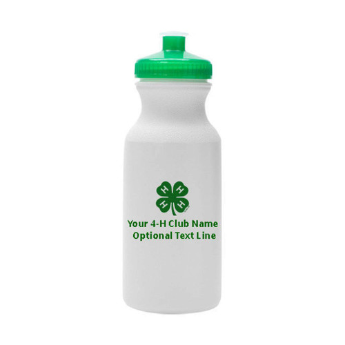 20 Oz. Sport Bottle with 4-H Logo and Customization