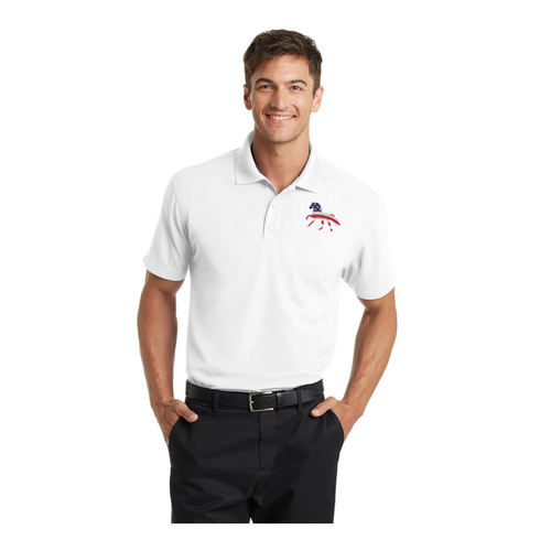 Horse Embroidered Wicking Polo – Flag Horse SP7796