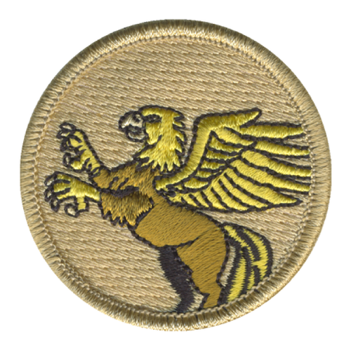 Scratching Griffin Patrol Patch - embroidered 2 in round