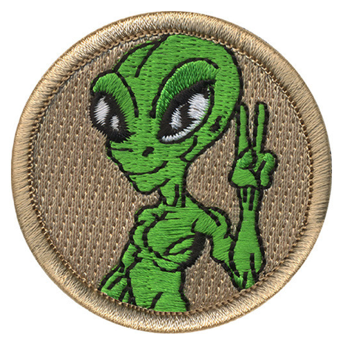 Alien Scout Patrol Patch - embroidered 2 inch round