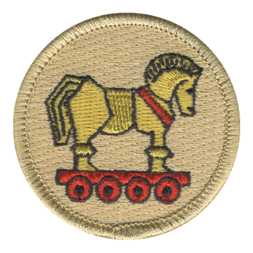 The Trojan Horse Patrol Patch - embroidered 2 in round