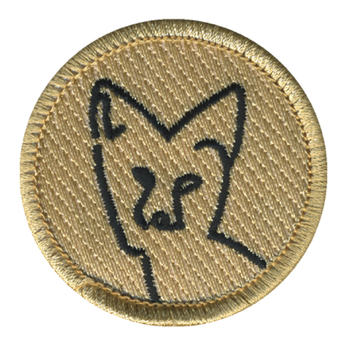 Fox Doodle Patrol Patch - embroidered 2 in round