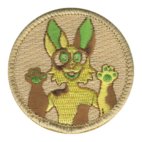 Camo Fox Patrol Patch - embroidered 2 in round