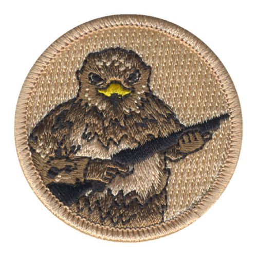 Shotgun Falcon Patrol Patch - embroidered 2 in round