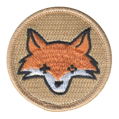 One Eye Fox Patrol Patch - embroidered 2 in round