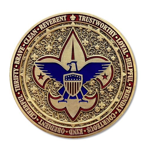 BSA Logo Scout BSA Cubmaster Coin Front