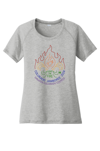 Ladies Extra Soft T-Shirt RAINBOW - Colorado Jamboree 2024