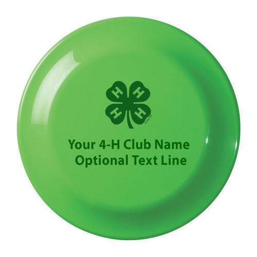 Flying Disc with 4-H Logo and Customization