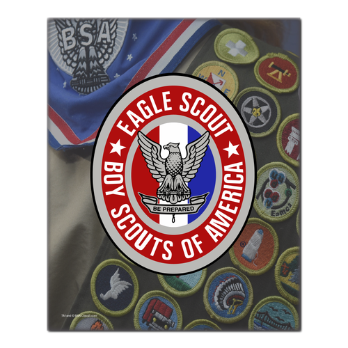 Personalized Canvas Print - Custom Eagle Scout Award Logo |  No Text Customization