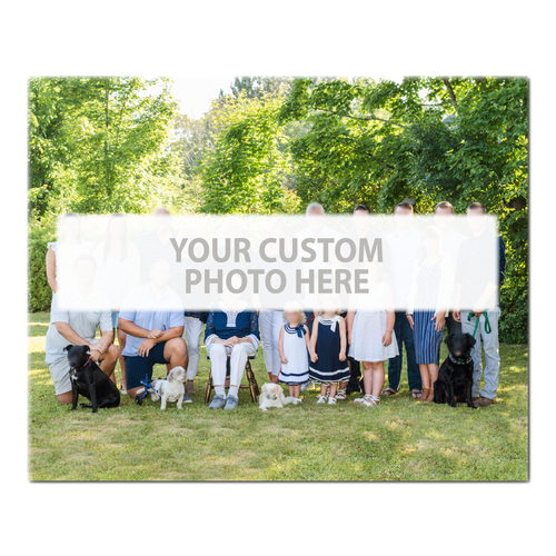 Personalized Canvas Print - Custom Family Reunion Group Photo | No Text Customization