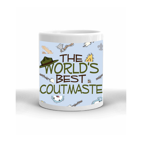 Scoutmaster Gift Scouting Coffee Mug - World's Best Scoutmaster SP8873 - Middle View