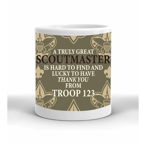 Scoutmaster Gift Scouting Coffee Mug - A Truly Great Scoutmaster SP8872 - Middle View