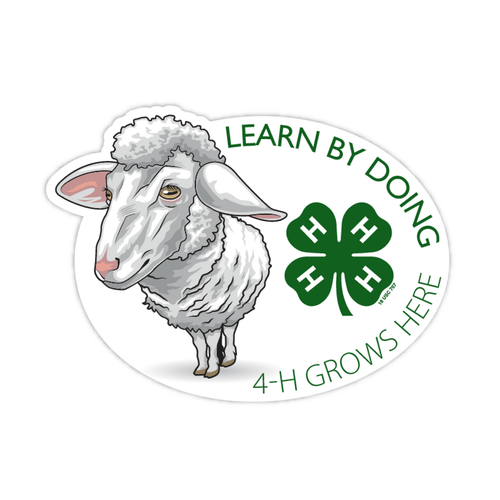 Sheep Learn By Doing 4-H Sticker