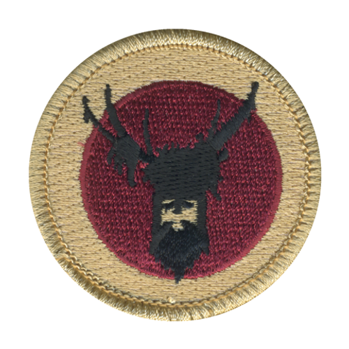 Deer Man Patrol Patch - embroidered 2 in round