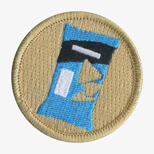Chip Bag Patrol Patch - embroidered 2 in round