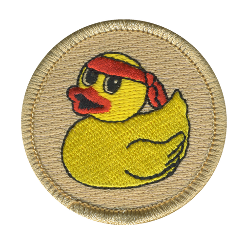 Workout Duck Patrol Patch - embroidered 2 in round