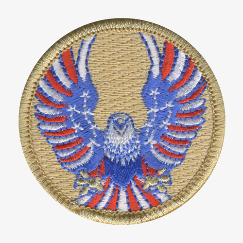 American Eagle Patrol Patch - embroidered 2 in round