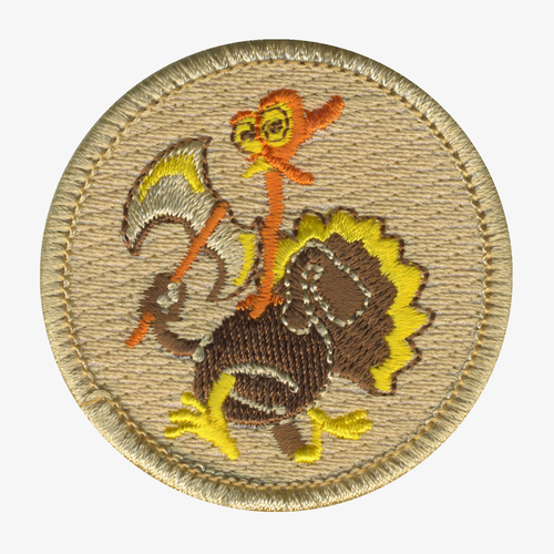 Terrifying Turkeys Patrol Patch - embroidered 2 in round