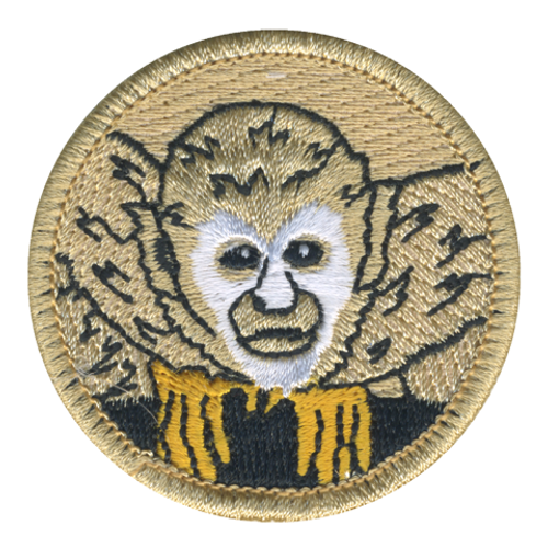 Squirrel Monkey Patrol Patch - embroidered 2 in round