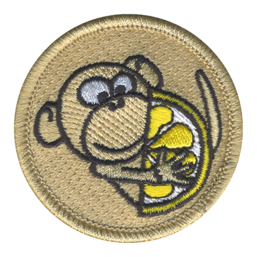 Zesty Monkey Patrol Patch - embroidered 2 in round