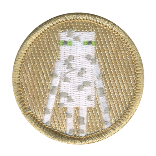 Pixel Mummy Patrol Patch - embroidered 2 in round