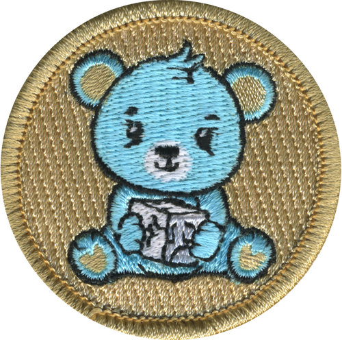 Ice Cube Bear Patrol Patch - embroidered 2 in round