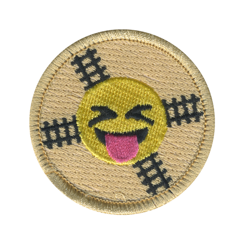 Golden Crazy Trains Patrol Patch - embroidered 2 in round