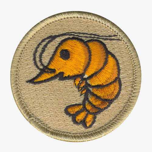 Lil Shrimp Patrol Patch - embroidered 2 in round