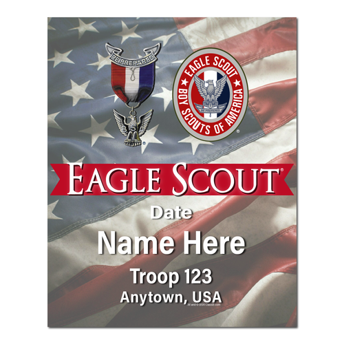 Canvas Print - Custom BSA Scout Eagle Scout Award and Rank