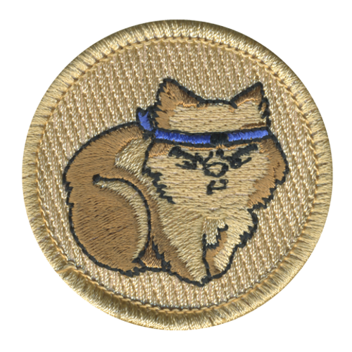 Stealthy Wombat Patrol Patch - embroidered 2 in round