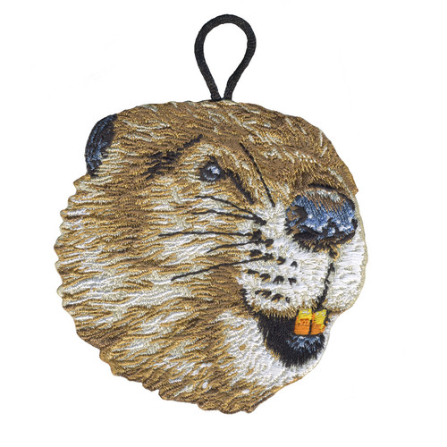 Wood Badge Patch of Wood Badge Realistic Beaver Critter Head