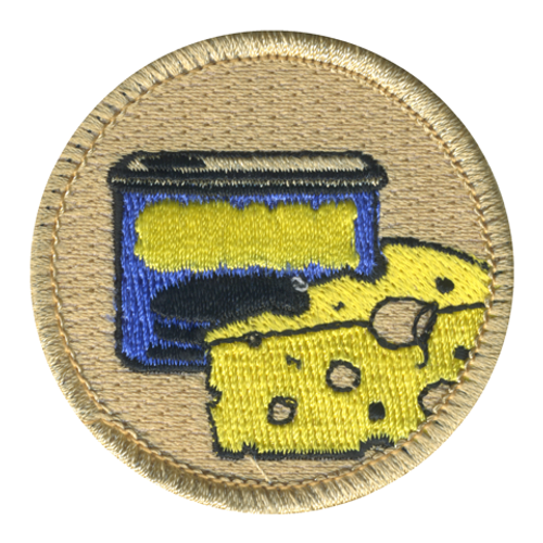 Canned Cheese Patrol Patch - embroidered 2 in round