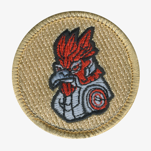 Robo Chicken Patrol Patch - embroidered 2 in round