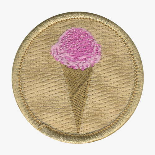 Ice Cream Cone Patrol Patch - embroidered 2 in round
