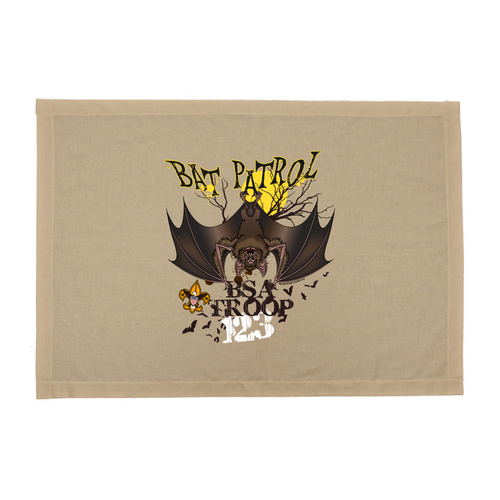 BSA Emblem Troop Patrol Flag with Bat Patrol Design