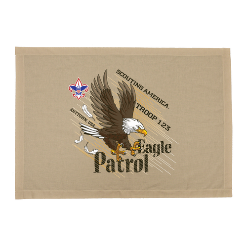 Troop Patrol Flag with Eagle Patrol and Scouting America logo