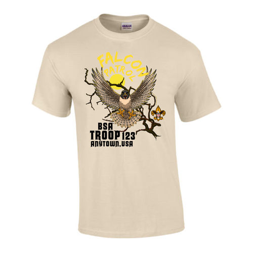 BSA Troop Patrol Shirts with Falcon Patrol Design