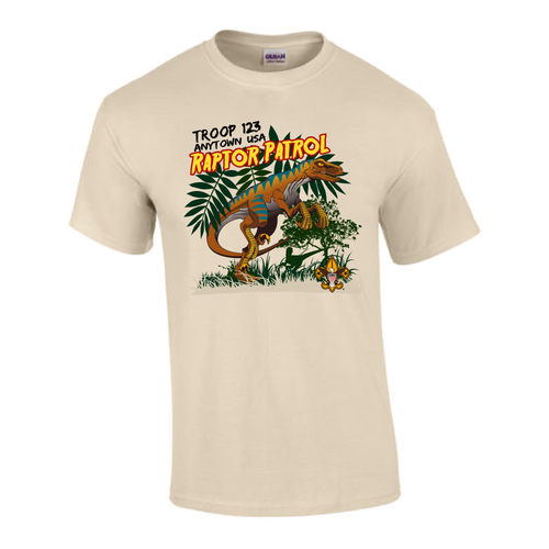 BSA Troop Patrol Shirt with Raptor Patrol Design