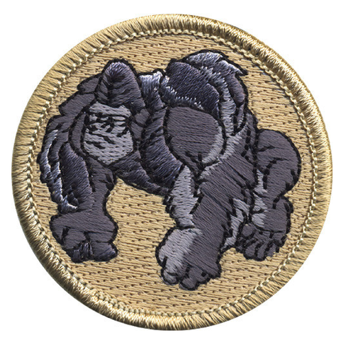 Gorilla Scout Patrol Patch - embroidered 2 inch round
