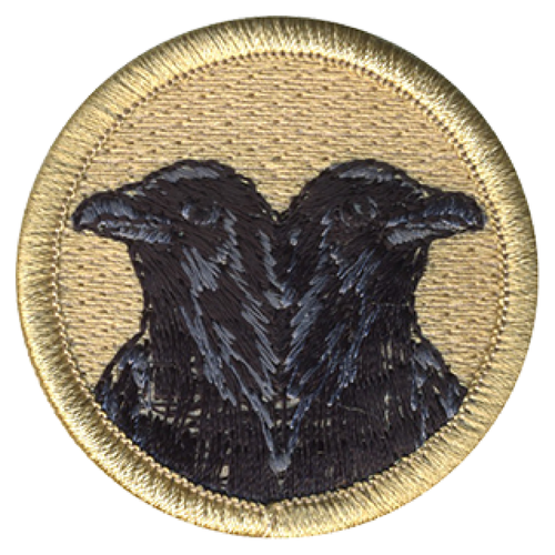 Double Crow  Scout Patrol Patch - embroidered 2 inch round by ClassB
