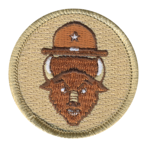 Brave Bison Scout Patrol Patch - embroidered 2 inch round by ClassB