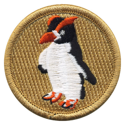 Penguin Scout Patrol Patch - embroidered 2 inch round