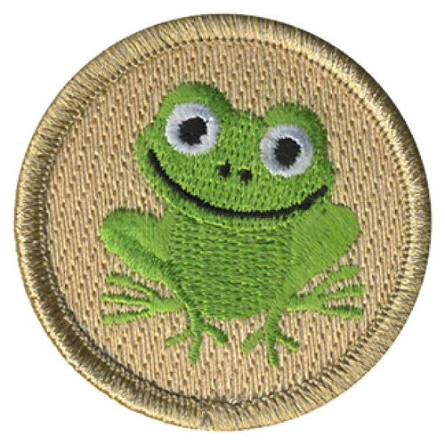 Smiling Frog Scout Patrol Patch - embroidered 2 inch round by ClassB