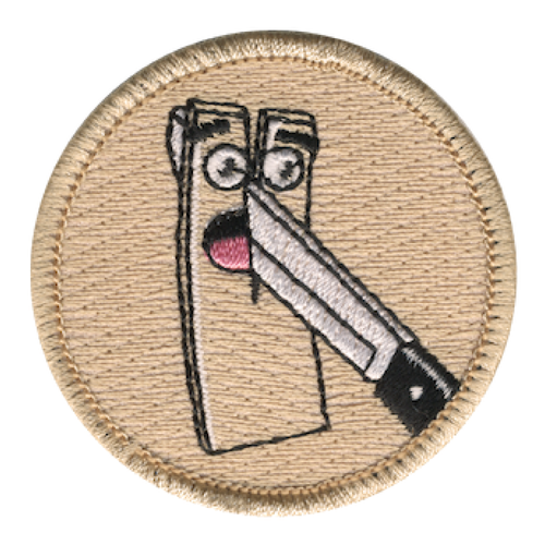 Paper Cut Scout Patrol Patch - embroidered 2 inch round by ClassB